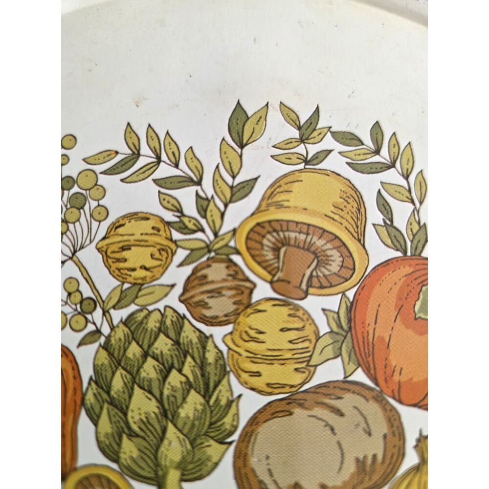 Vintage Mushroom Vegetable Hot Pad Mat Trivet - Picture 3 of 4